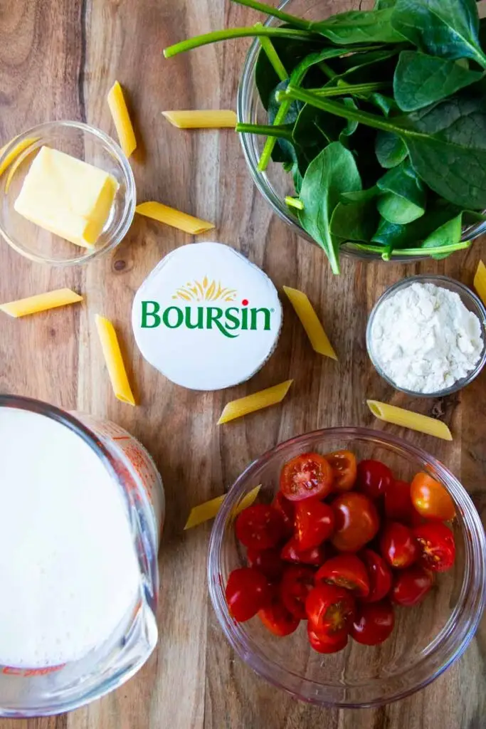 Boursin cheese pasta ingredients